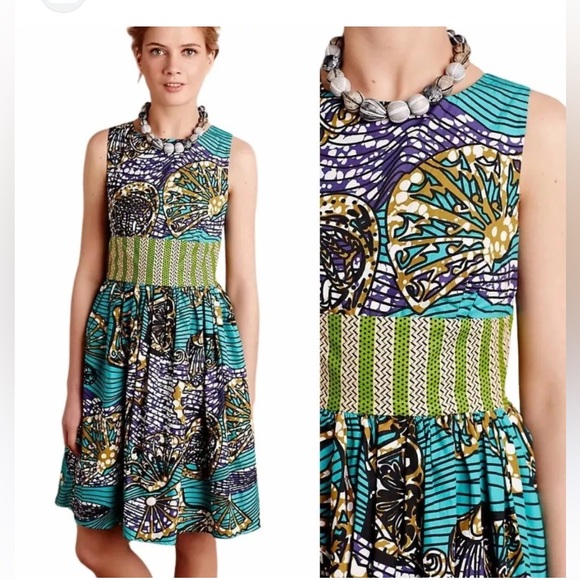 Anthropologie Mille Collines  Moonrise fit and flare dress. - Picture 1 of 15